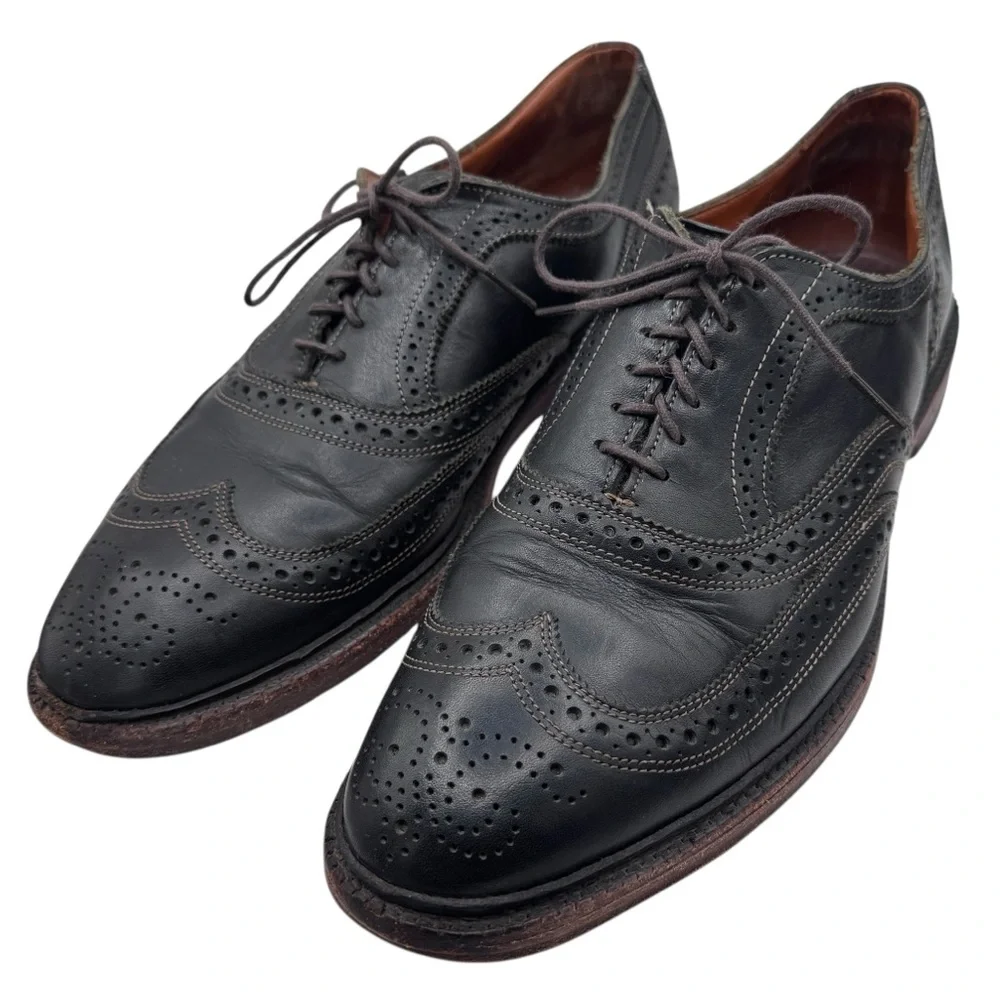 Allen Edmonds McTavish Black Leather Oxford Shoes - Size 11.5